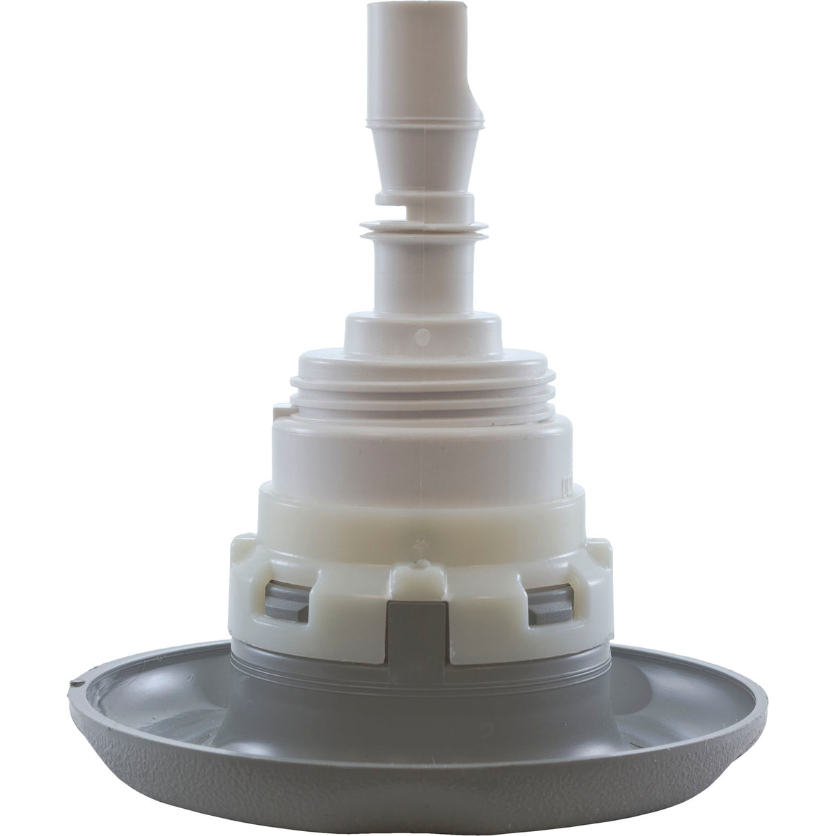 Jet Intl, WW Poly Storm, 4"fd, Twin Roto, Txt Scal, Gry, Thd : 229-8177