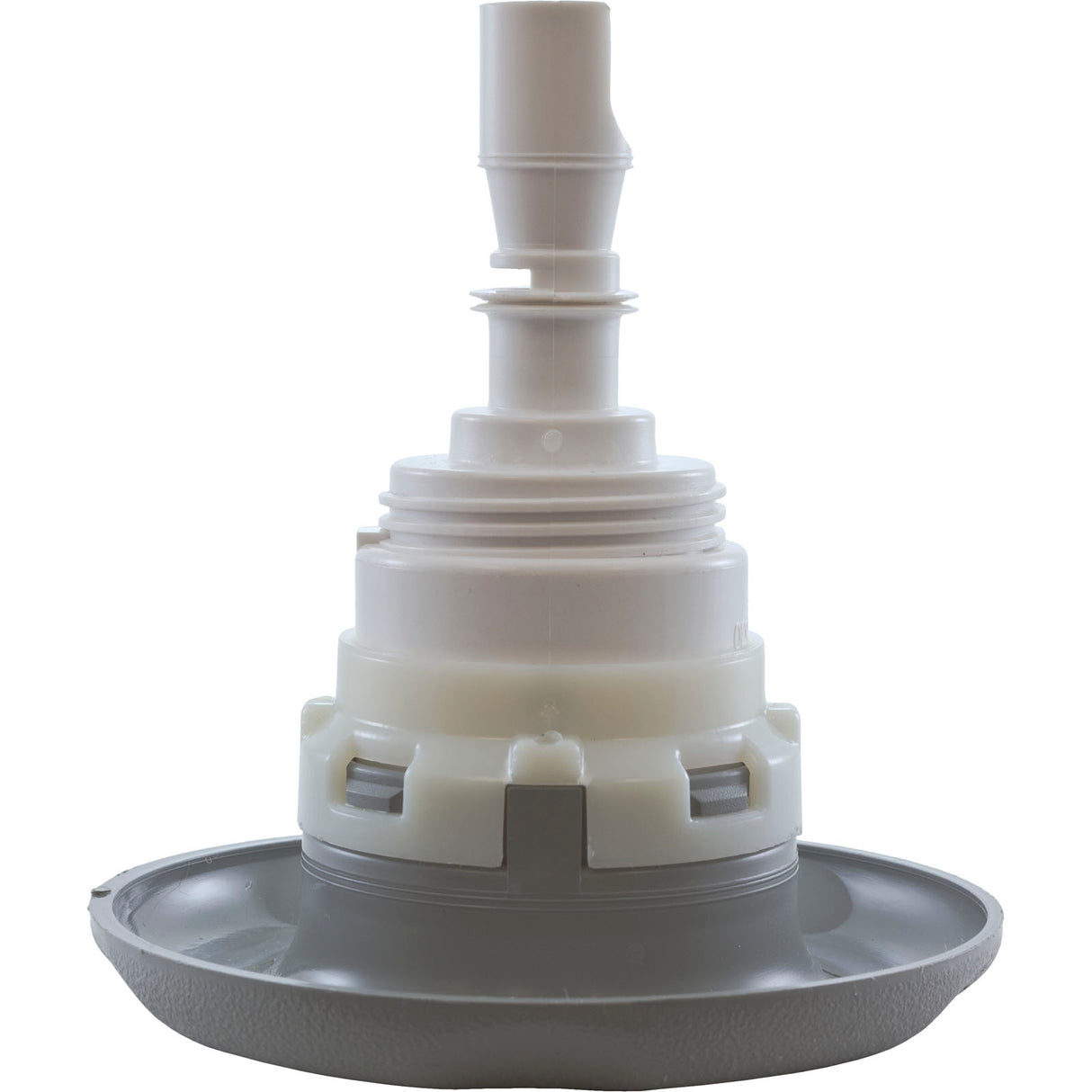 Jet Intl, WW Poly Storm, 4"fd, Twin Roto, Txt Scal, Gry, Thd : 229-8177