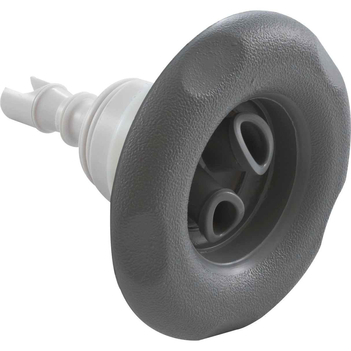 Jet Intl, WW Poly Storm, 4"fd, Twin Roto, Txt Scal, Gry, Thd : 229-8177