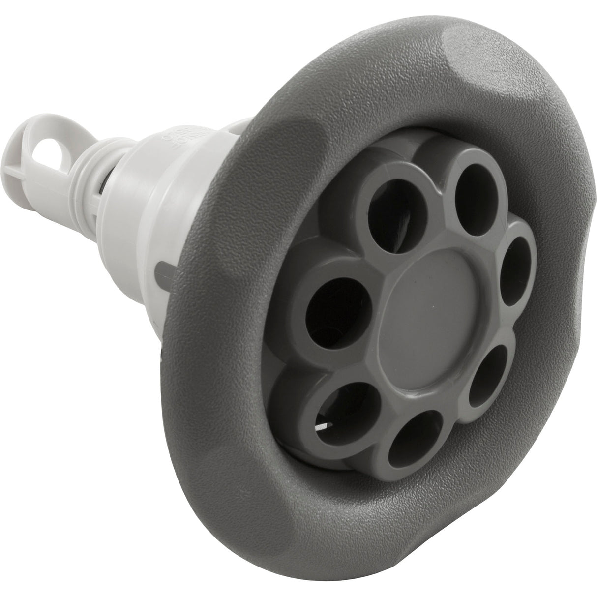 Jet Intl, WW Power Storm, 5"fd, Massage, Txt Scal, Gry, Thd : 229-7747