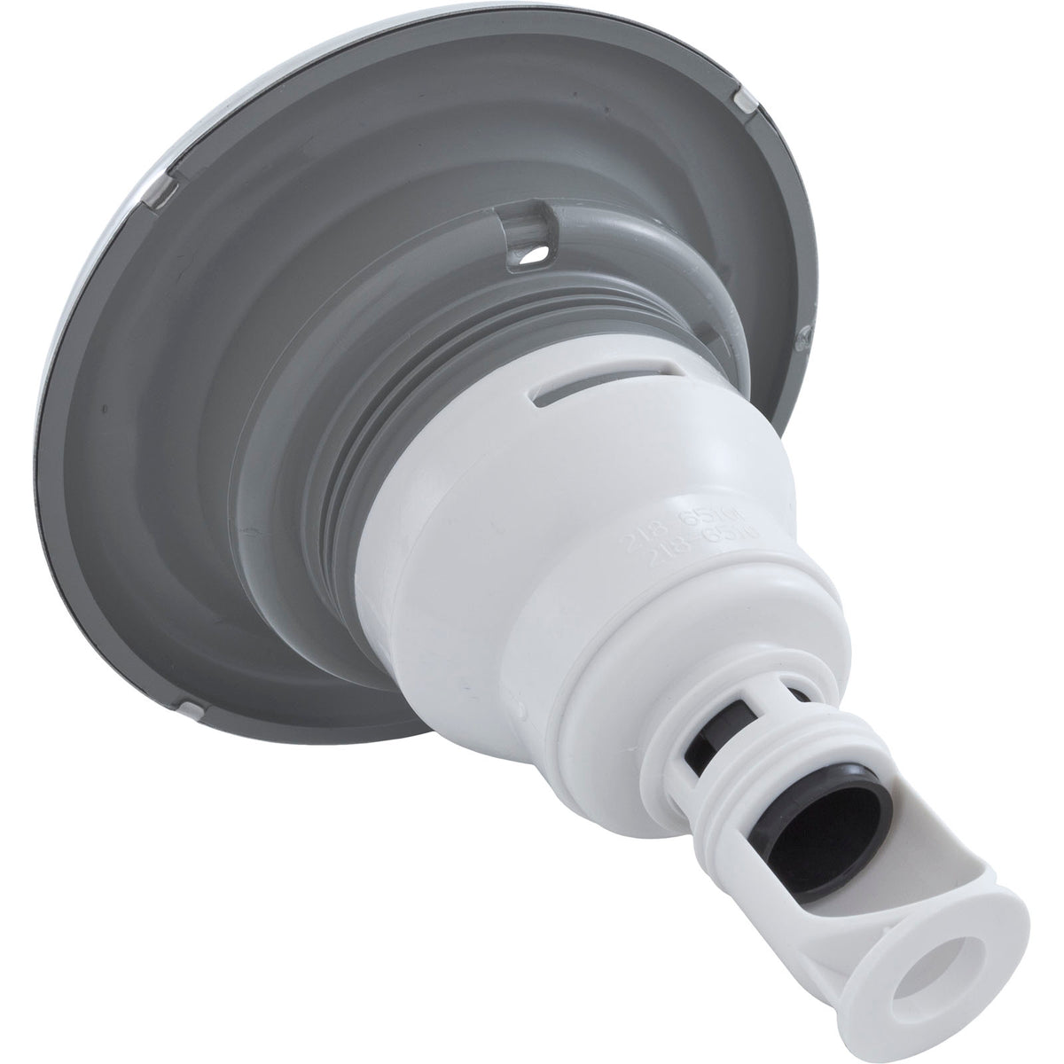 Jet Intl, WW Power Storm, 5"fd, Massage, Smth, SS/Gry, Thd : 229-7747S
