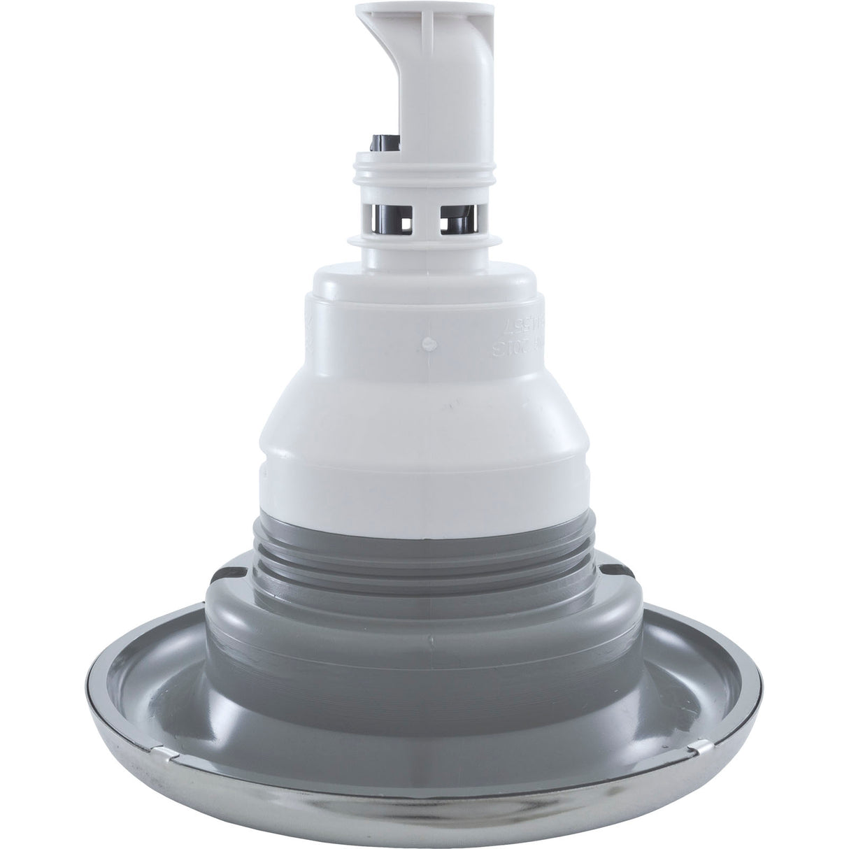 Jet Intl, WW Power Storm, 5"fd, Massage, Smth, SS/Gry, Thd : 229-7747S