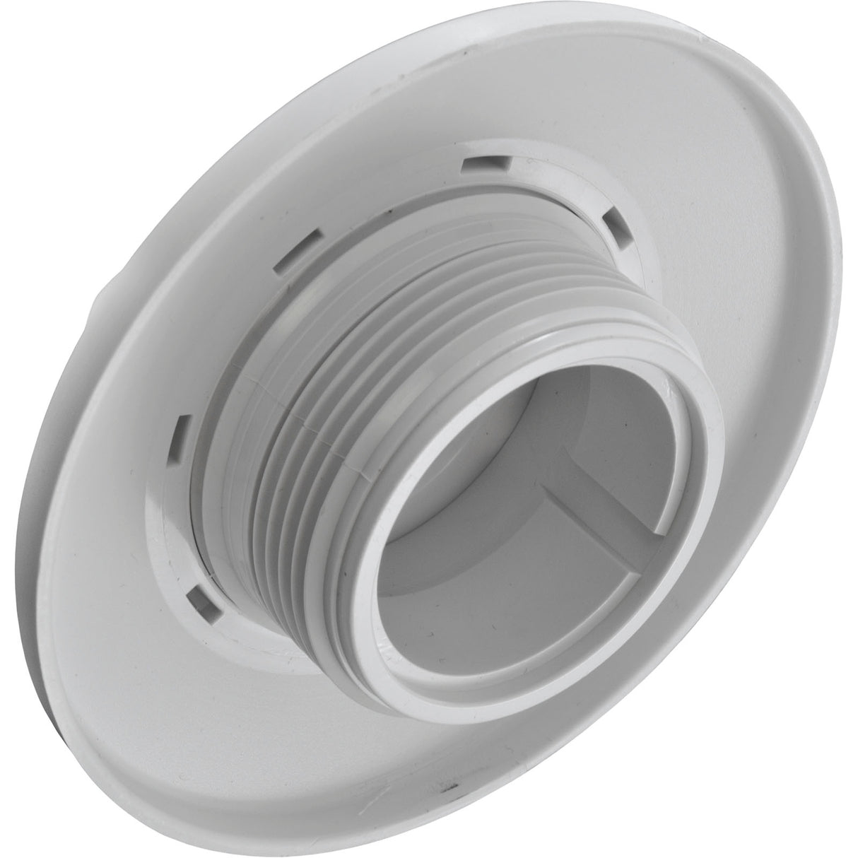 Inlet Fitting, Infusion Venturi, 1-1/2"mpt, w/Flange, White : VRFTHFWH - Infusion Pool Products - 858923003154 - PartsForSpas.com