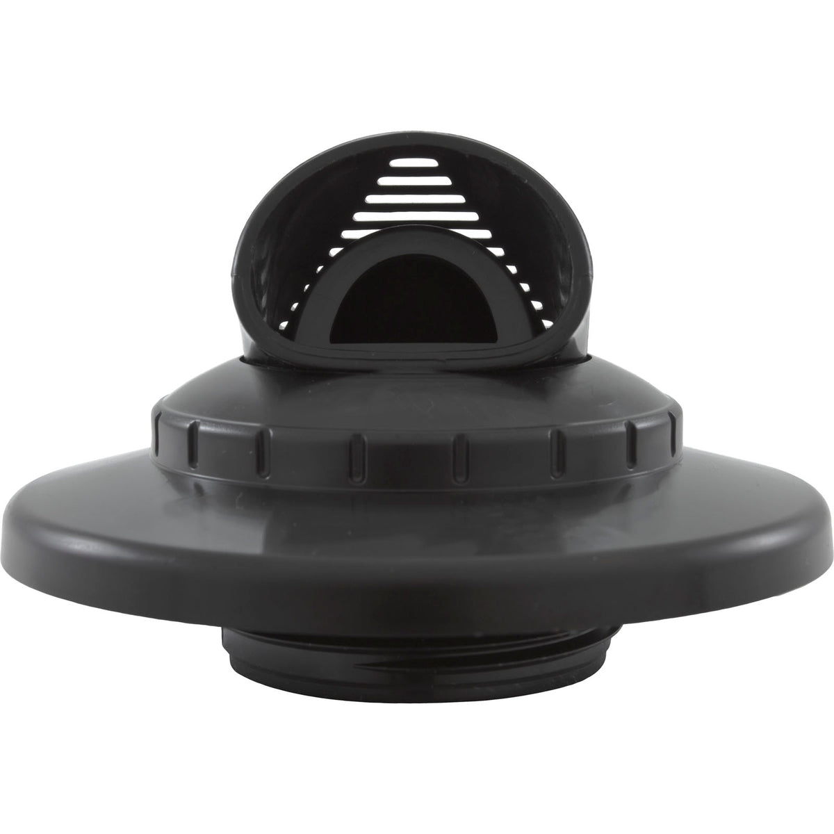 Inlet Fitting, Infusion Venturi, 1-1/2"mpt, w/Flange, Black : VRFTHFBK