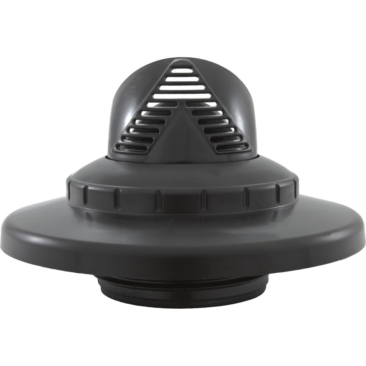 Inlet Fitting, Infusion Venturi, 1-1/2"mpt, w/Flange, Black : VRFTHFBK