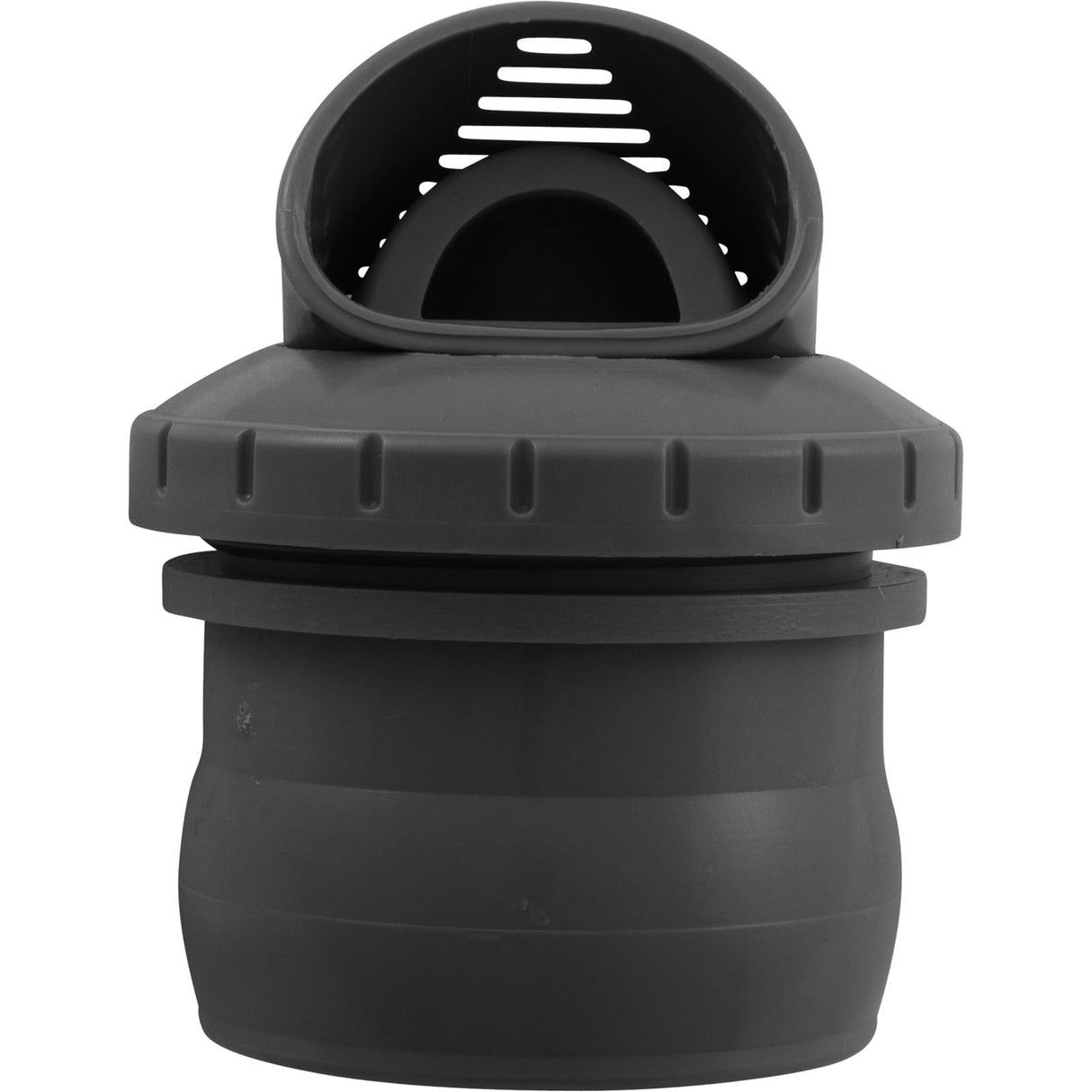 Inlet Fitting, Infusion Venturi, 2" Insider, Glueless, DkGry : VRFSAS2DG - Infusion Pool Products - 858923003390 - PartsForSpas.com