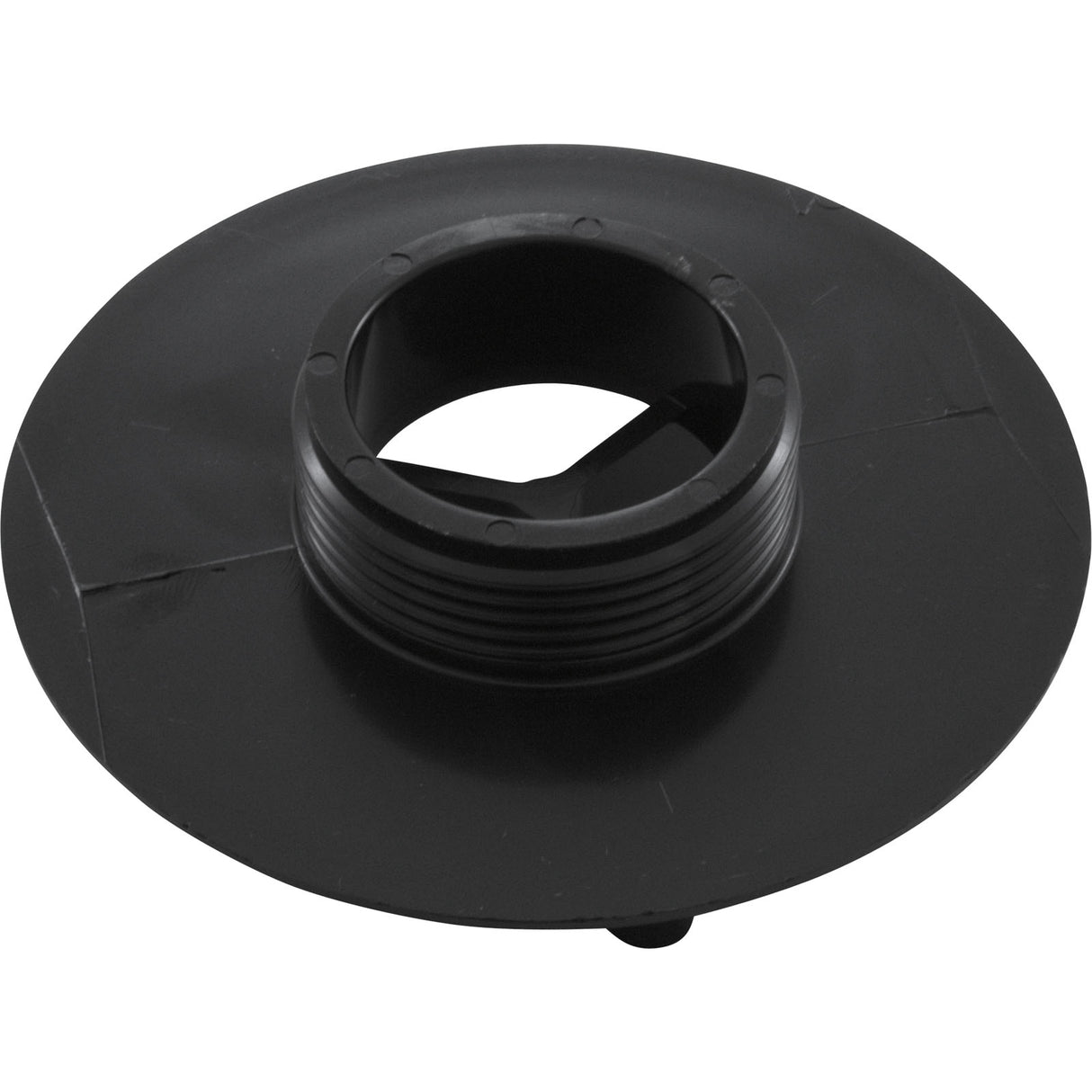 Wall Fitting, 4" dia, 1-7/8"hs, 1-1/2"mpt, Black : 415T102