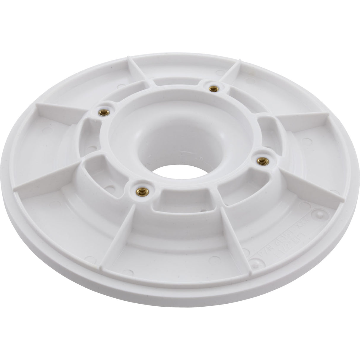 Wall Fitting, 6" dia, 1-7/8"hs, 1-1/2"mpt Extended, White : 6E15T101