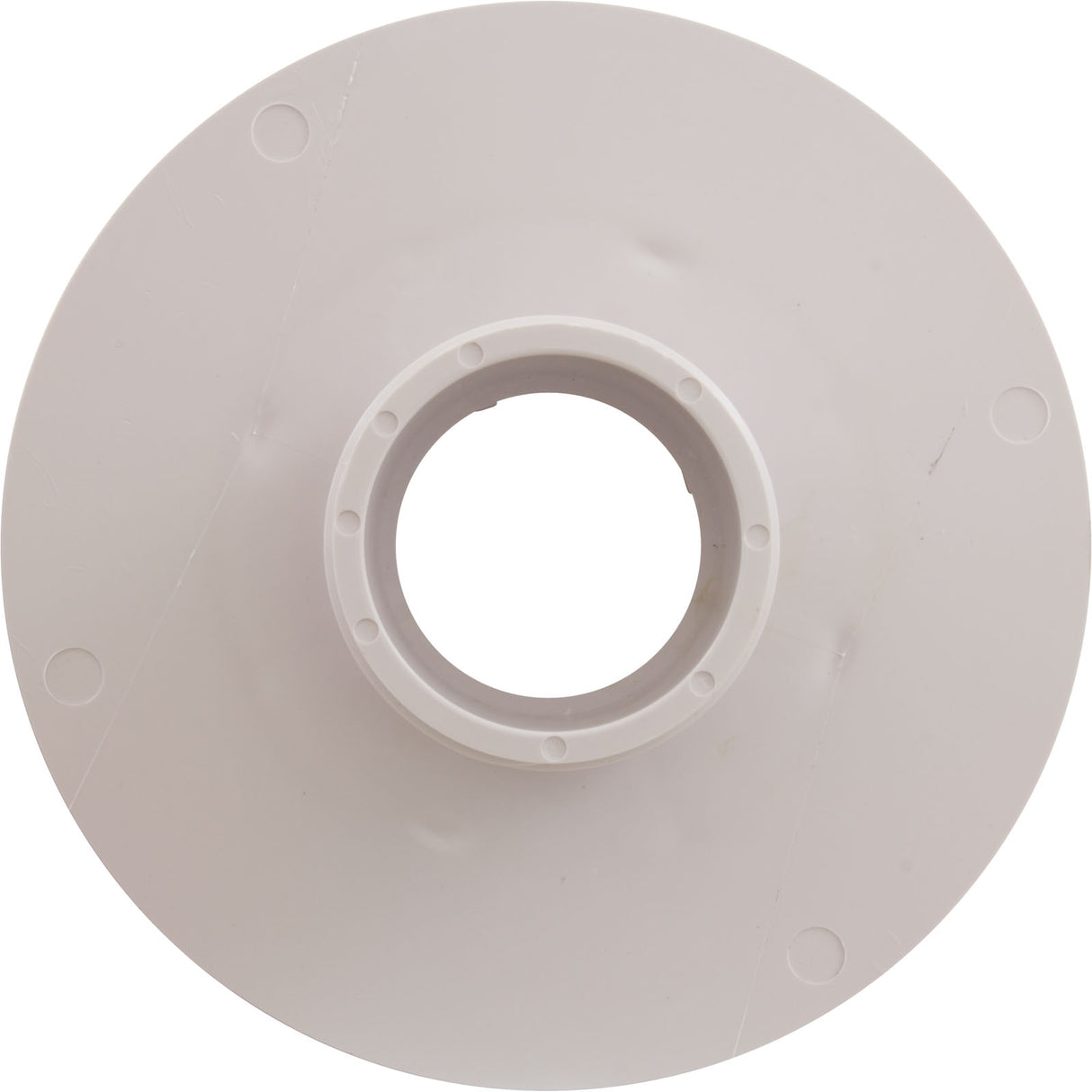 Wall Fitting, 6" dia, 2-3/8"hs, 2"mpt-1-1/2"s, White : 620T15S101