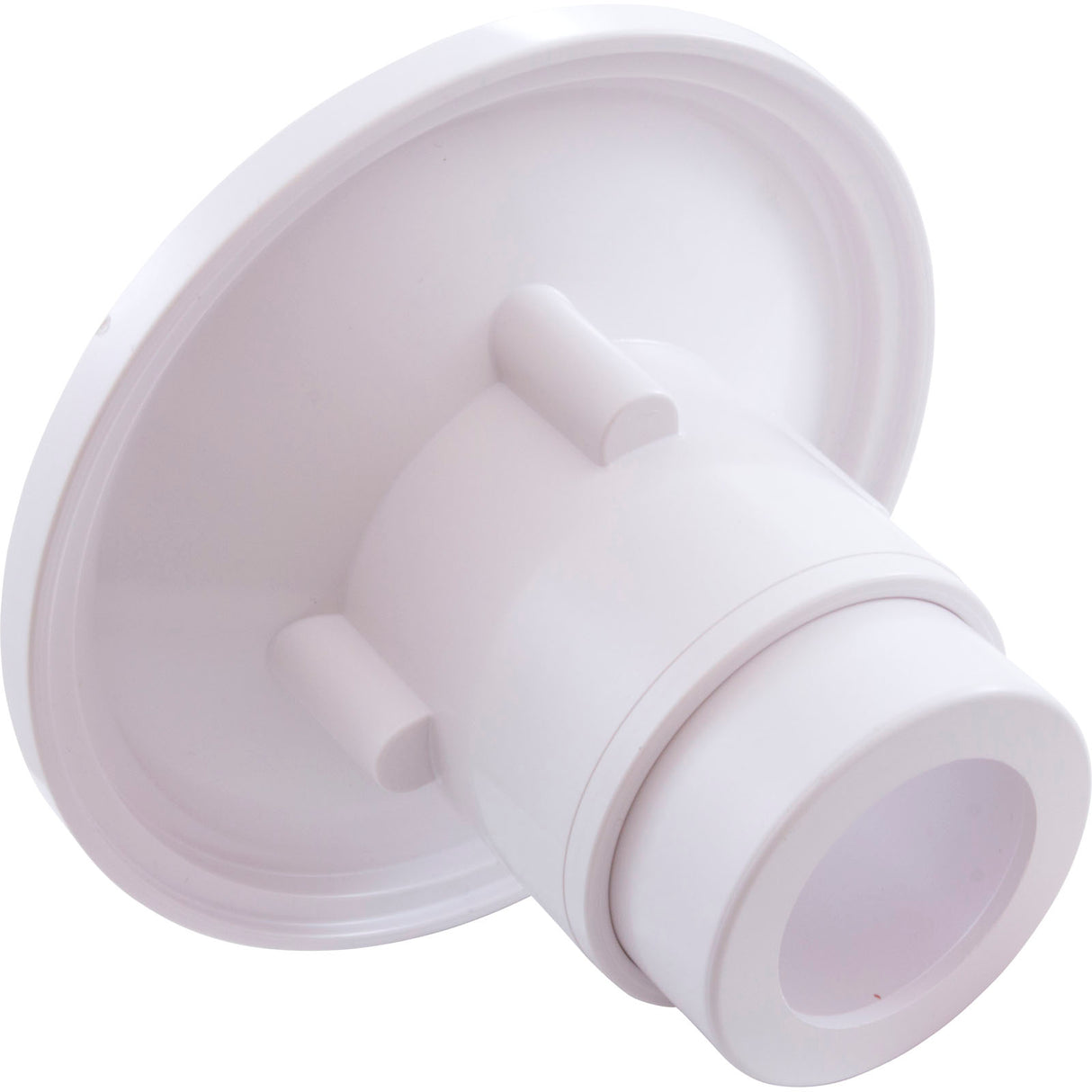 Wall Fitting, 6" dia, 2-3/8" Hole Size, 2" Slip, White : RND101