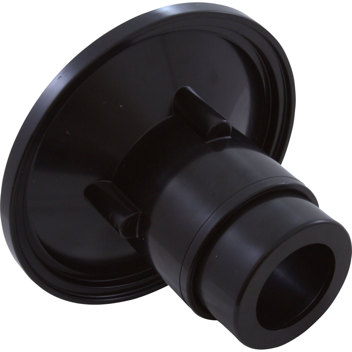 Wall Fitting, 6" dia, 2-3/8" Hole Size, 2" Slip, Black : RND102