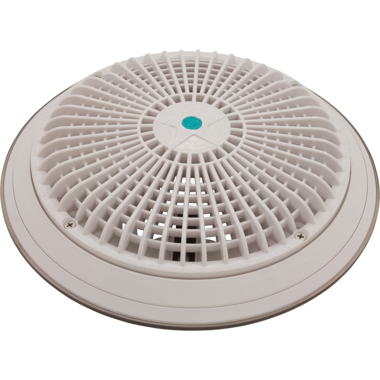 Main Drain Grate, Retro 10" Round, Universal, White : A10RCFR101