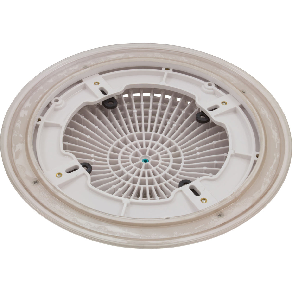 Main Drain Grate, Retro 10" Round, Universal, White : A10RCFR101
