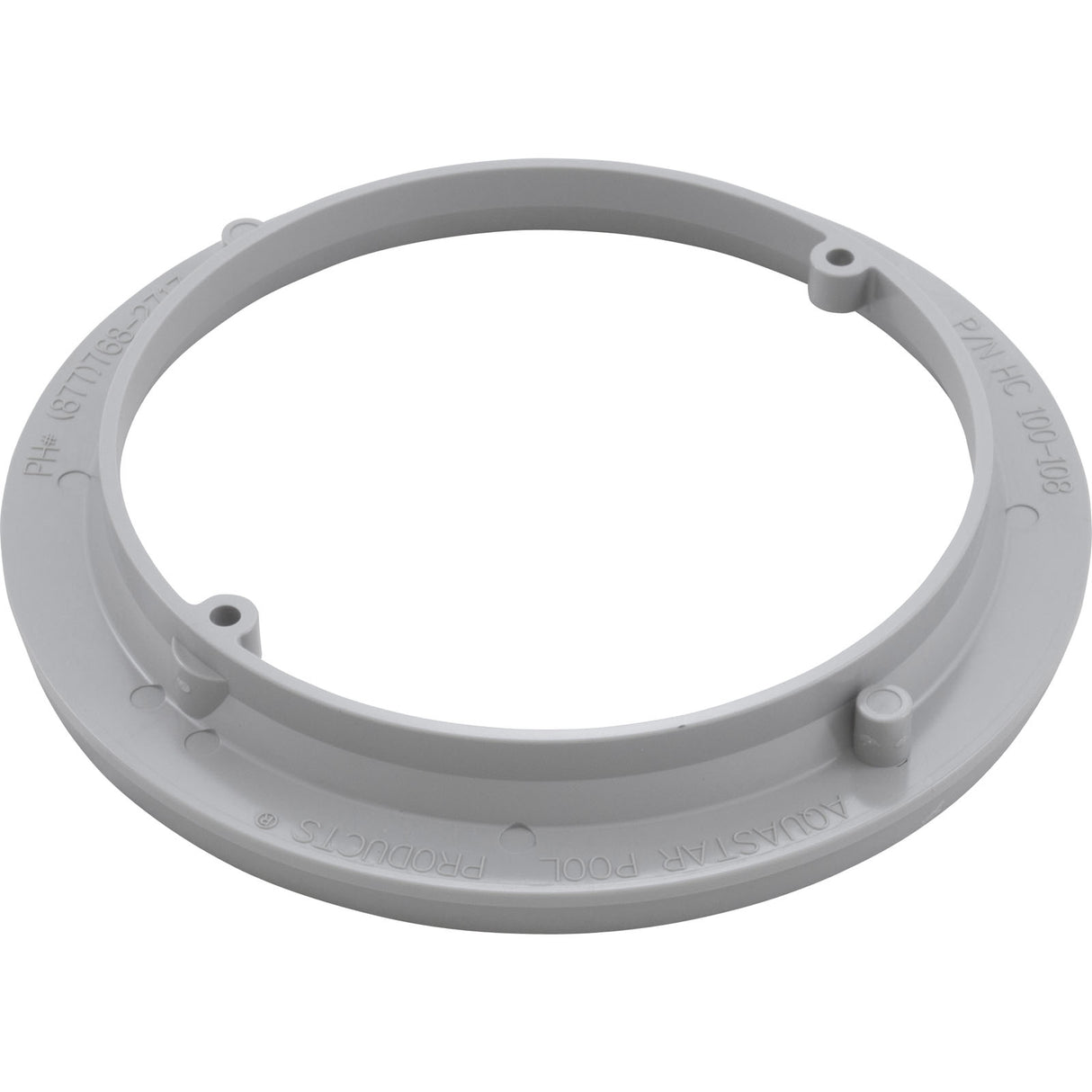 Adapter Collar, 8" Round, Adj, Hayward Sump, Light Gray : HC103