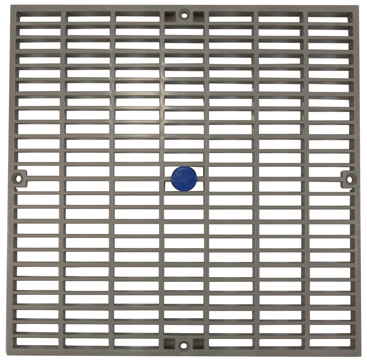Drain Cover Only, Aquastar, Flat, 24" Square (4x12) , Lt Gry, VGB : 24NF103 - AquaStar - 24NF103 - PartsForSpas.com