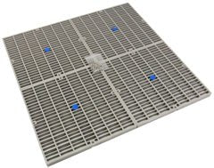 Drain Cover Only, Aquastar, Flat, 24" Square (4x12) , Lt Gry, VGB : 24NF103 - AquaStar - 24NF103 - PartsForSpas.com