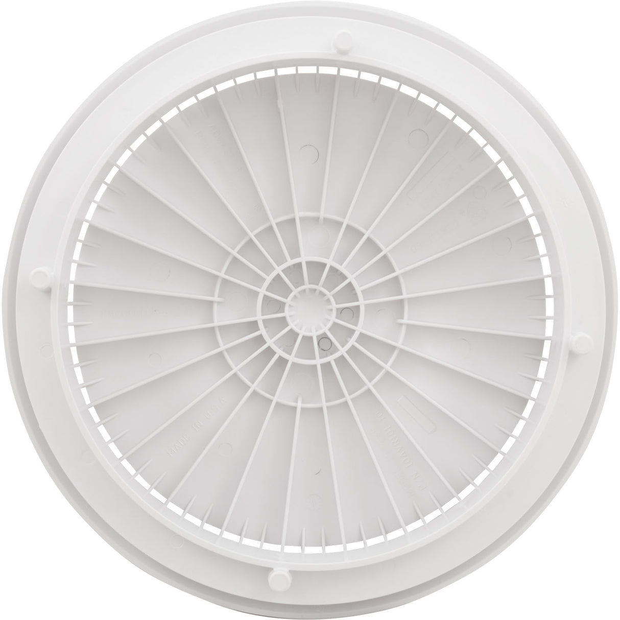 Cover, Aquastar, 10" Round, White, w/ Frame : 10AVR101