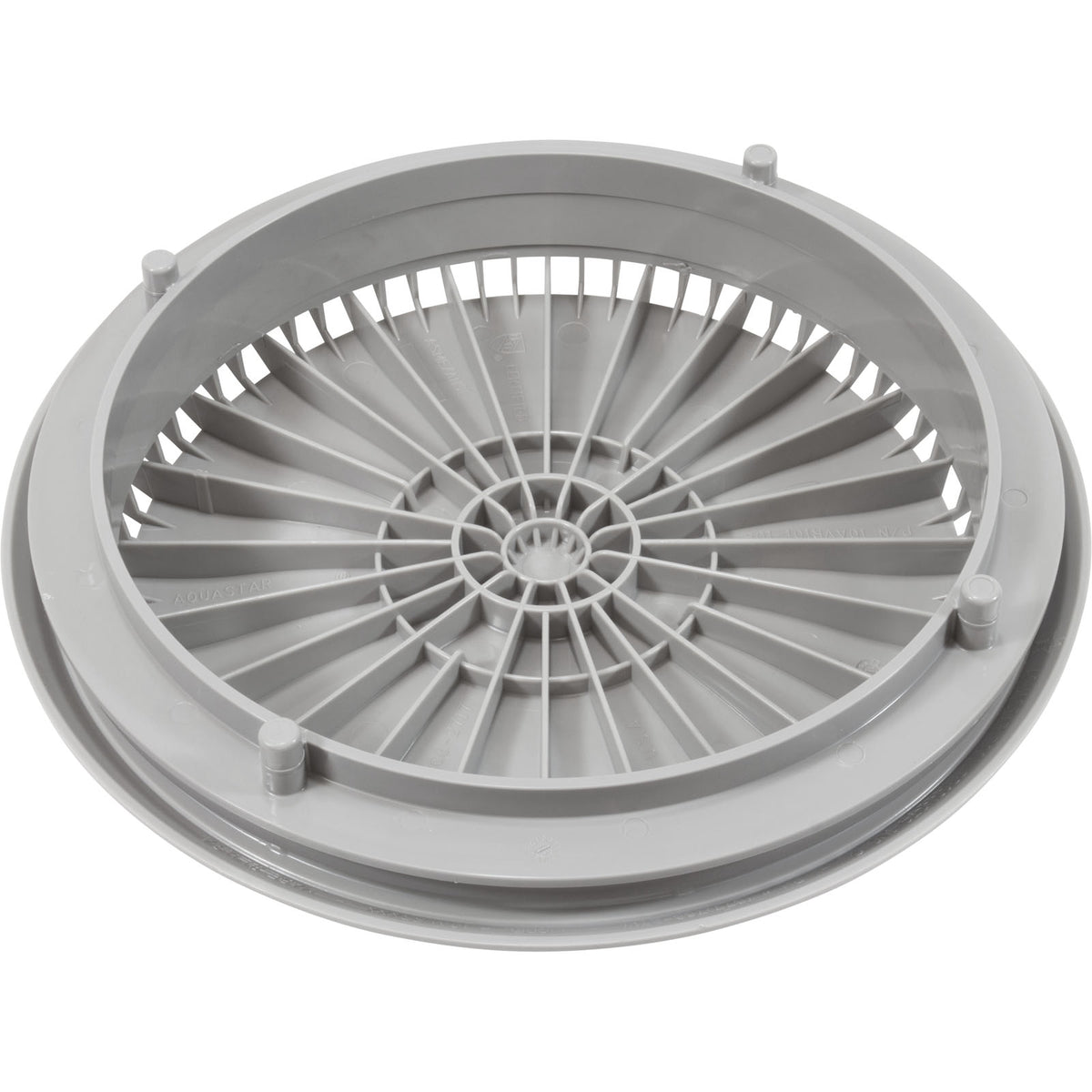 Cover, Aquastar, 10" Round, Gray, w/ Frame : 10AVR103 - Aquastar Pool Products - 8.83612E+11 - PartsForSpas.com