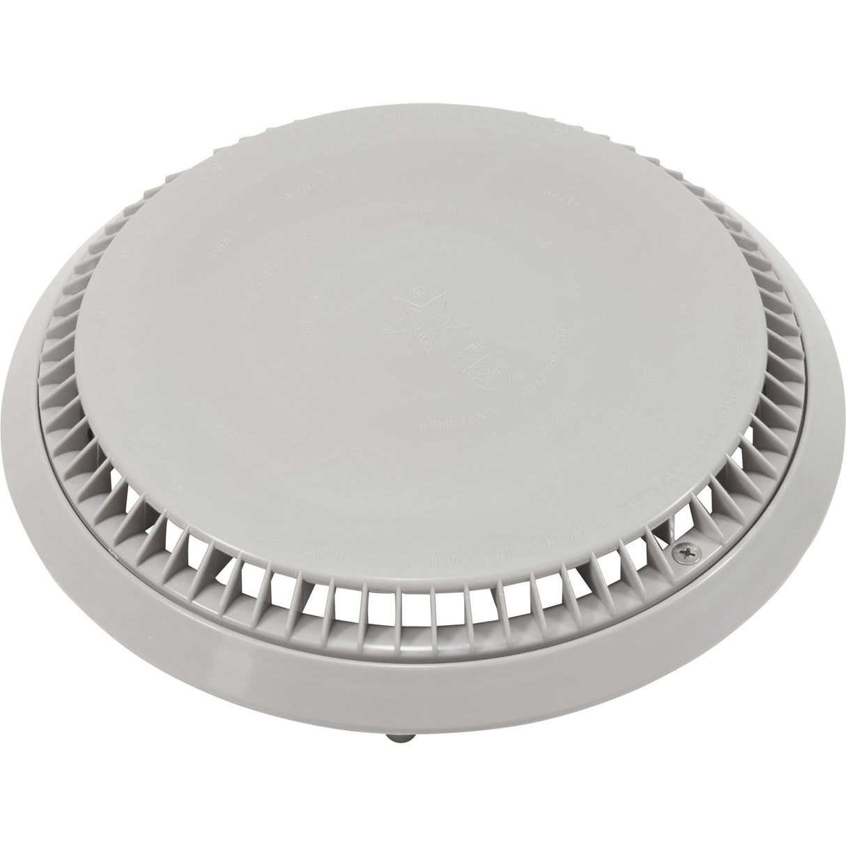 Cover, Aquastar, 10" Round, Gray, w/ Frame : 10AVR103