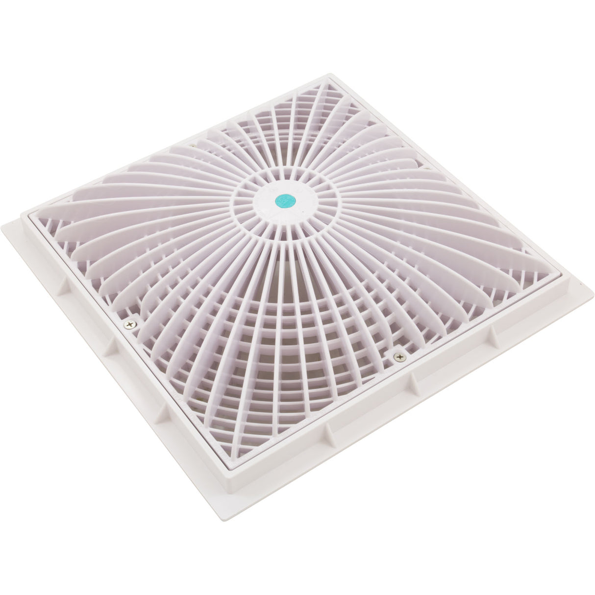 Cover, Aquastar MoFlo, 12" Square, w/ Frame, White : 12MF101