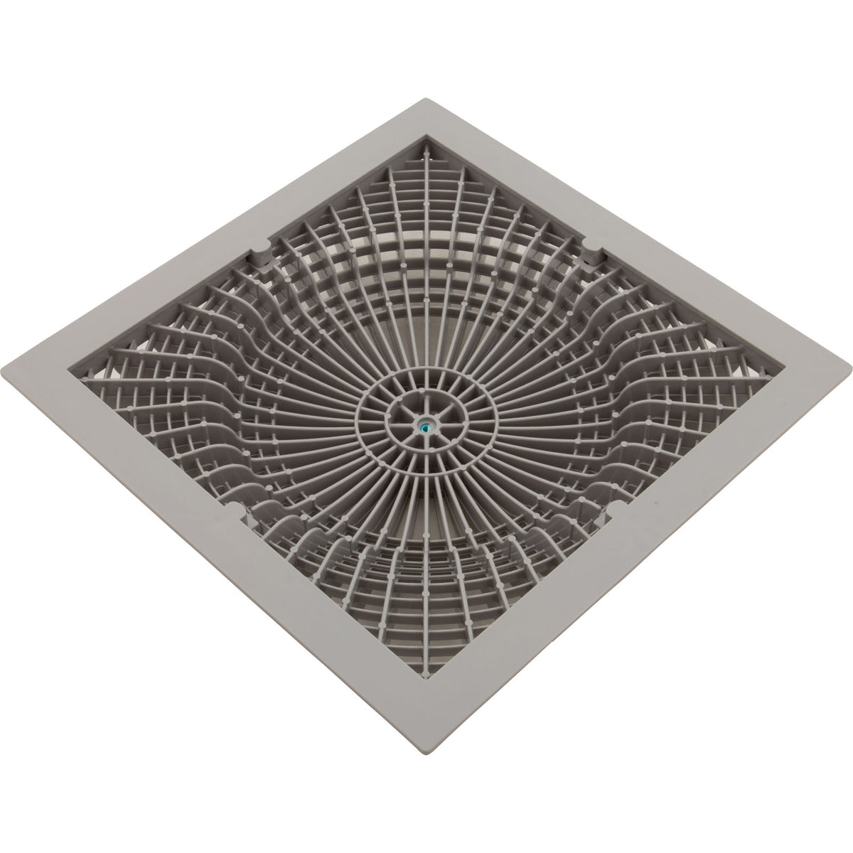 Main Drain Cover, Aquastar MoFlow, 12" Square, w/Fr, Lt Gry, VGB : 12MF103