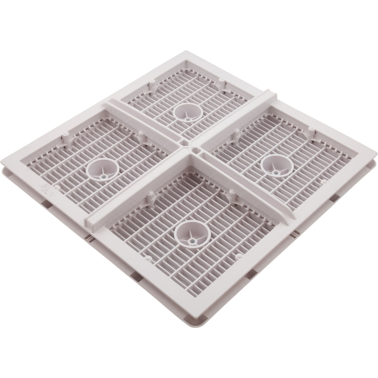 Wave Drain, AquaStar, 18" Square Mud Frame, White : WAV18WR101