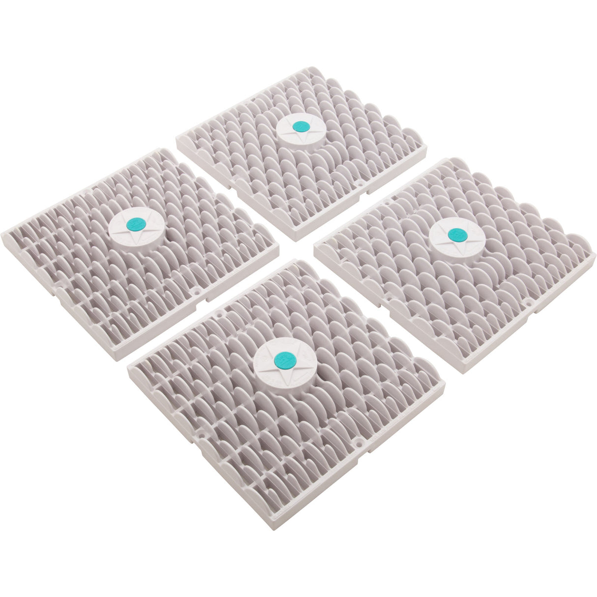 Wave Drain, AquaStar, 18" Square Mud Frame, White : WAV18WR101