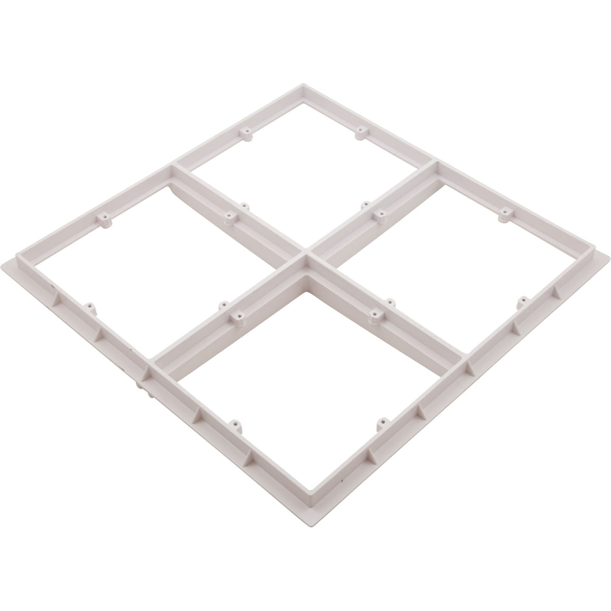Wave Drain, AquaStar, 18" Square Mud Frame, White : WAV18WR101 - Aquastar Pool Products - 8.83612E+11 - PartsForSpas.com