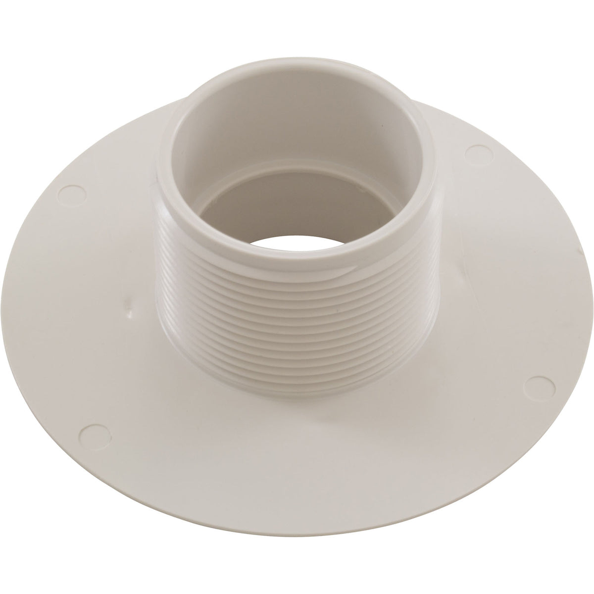 Wall Fitting, Aquastar, 6"dia, 2-1/2"mpt x 2"s, White : 625T20S101 - Aquastar Pool Products - 625T20S101 - PartsForSpas.com