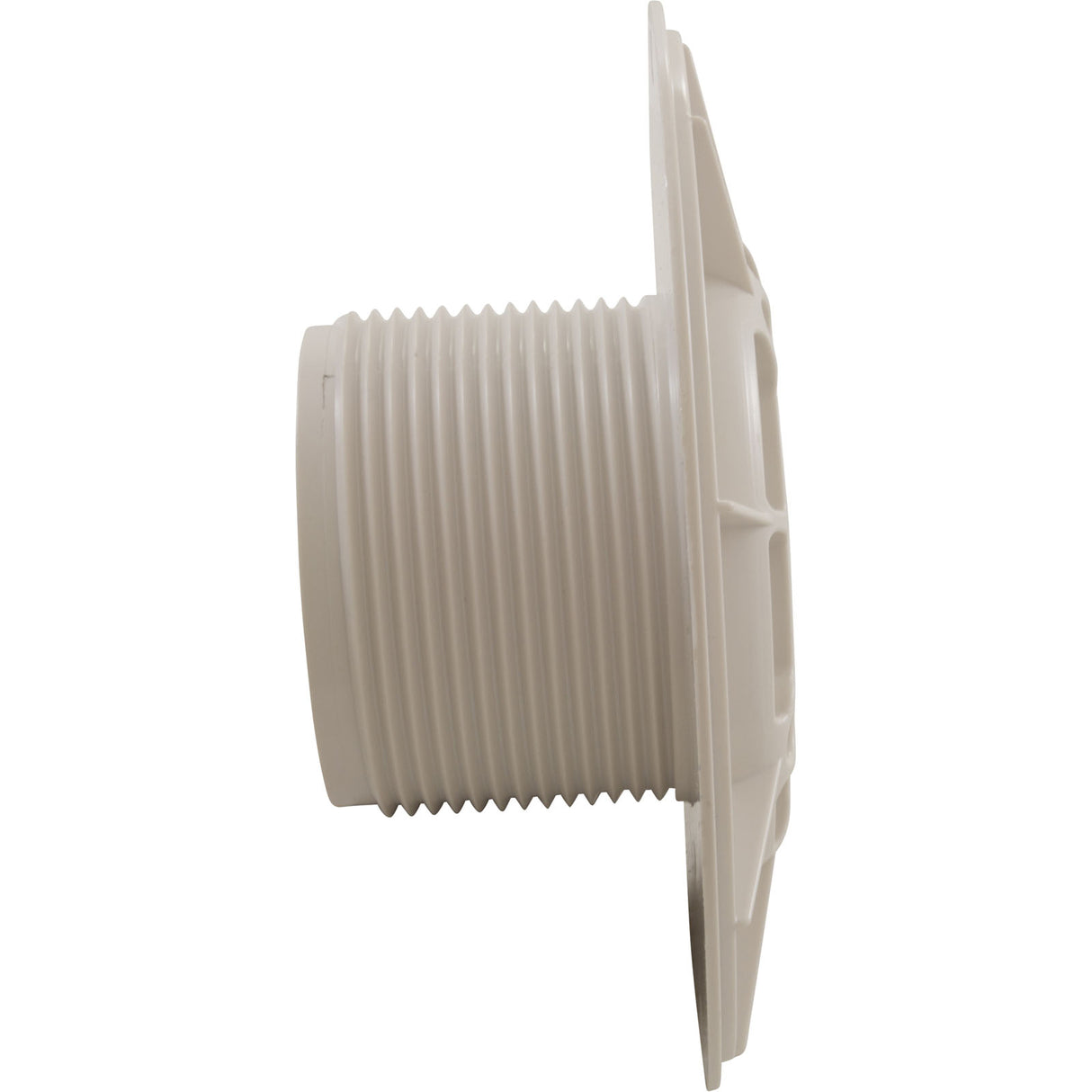 Wall Fitting, Aquastar, 6"dia, 2-1/2"mpt x 2"s, White : 625T20S101