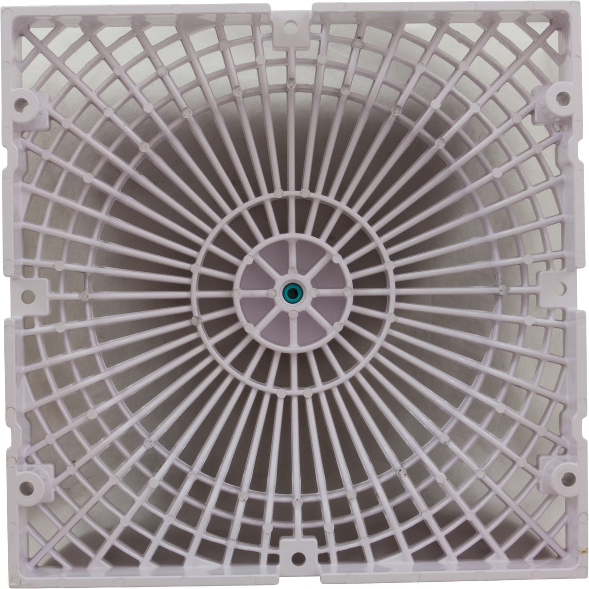 Main Drain Cover, AquaStar, Retro MoFlow, 9" x 9", Square, White : R9MF101