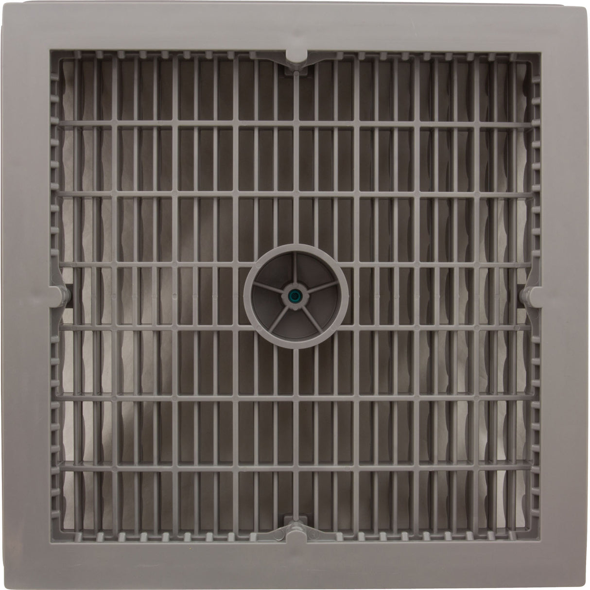 Main Drain Cover, Aquastar Wave, 12" Square, w/Fr, Lt Gry, VGB : WAV12WR103