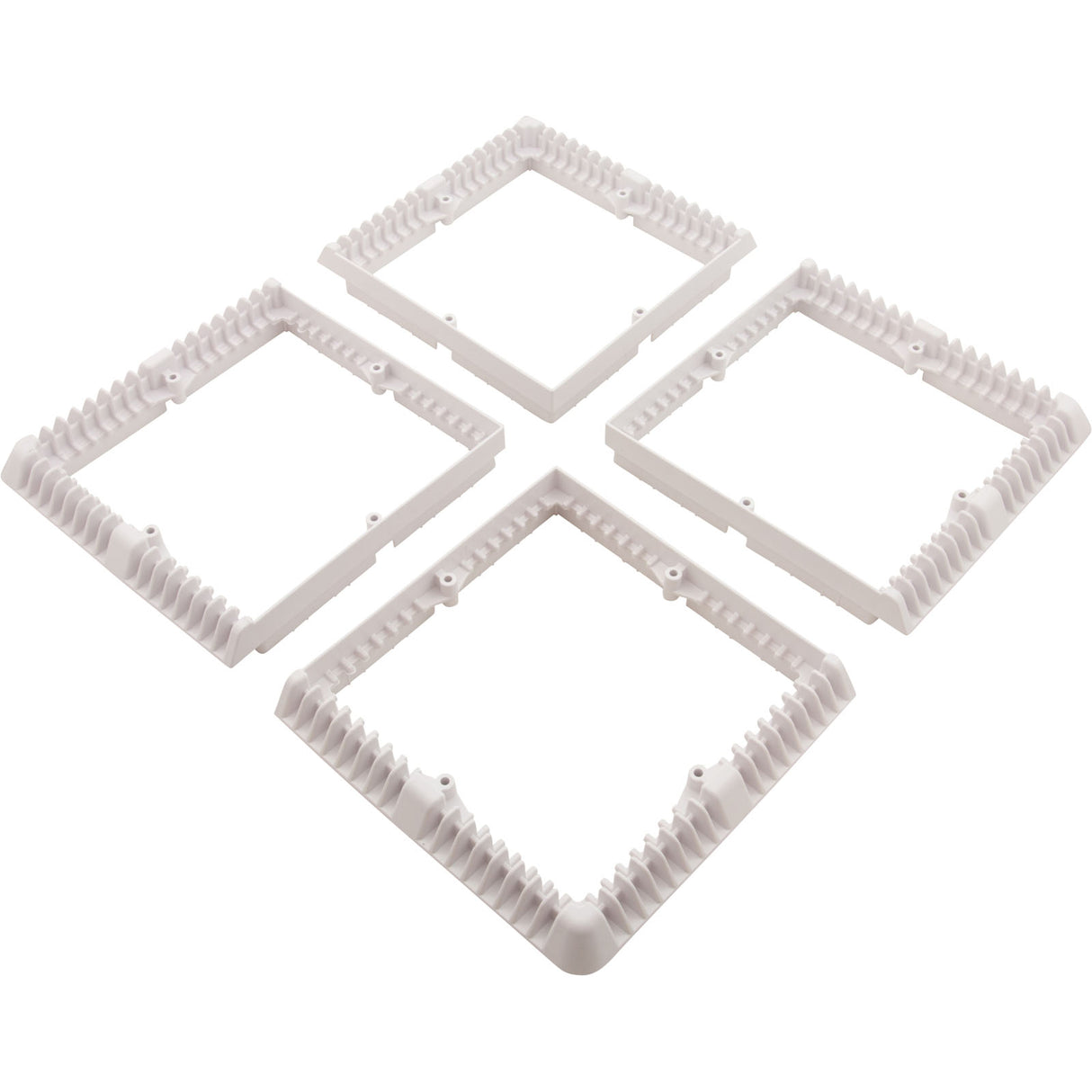 Main Drain Cover, Aquastar Star, 18" Square (4x9) , w/Fr, Wht, VGB : P18101