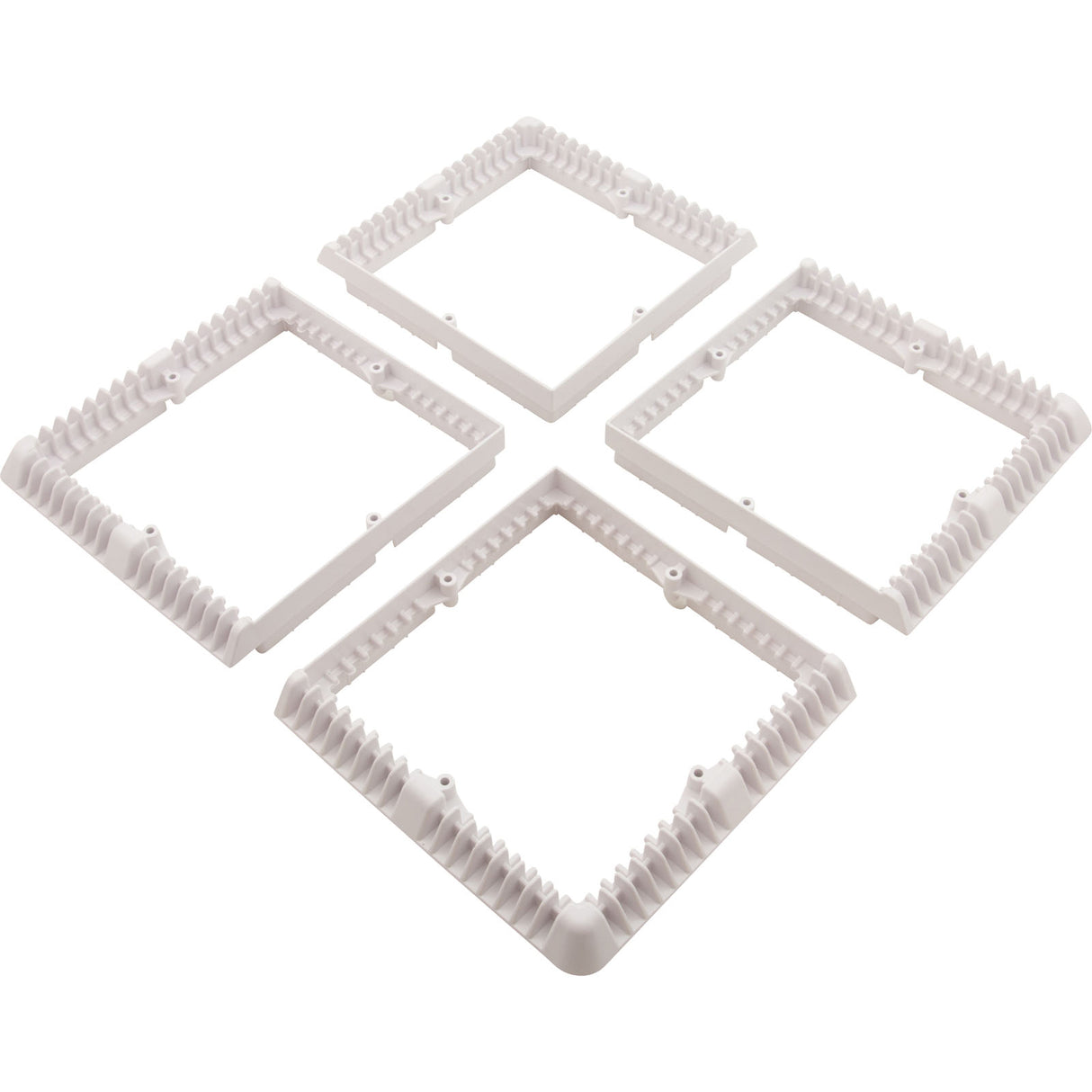 Drain Cover, Aquastar Star, 18" Square (4x9) , w/Risers, Wht, VGB : P18NF101
