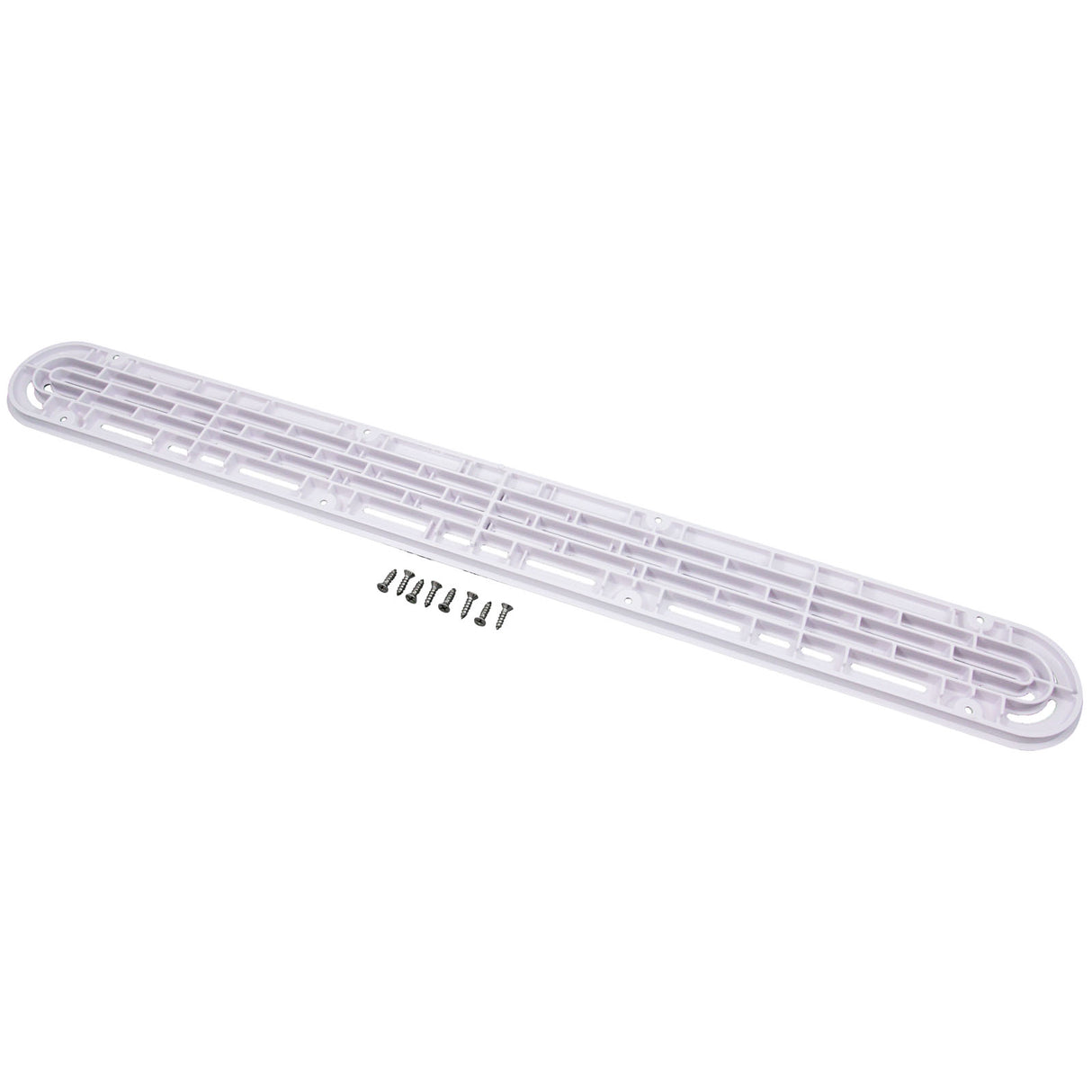 Channel Drain Cover Only, Aquastar, 32", White, w/Screw, VGB : 32CDFLNFK101 - AquaStar - 32CDFLNFK101 - PartsForSpas.com
