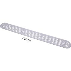 Channel Drain Cover Only, Aquastar, 32", White, w/Screw, VGB : 32CDFLNFK101 - AquaStar - 32CDFLNFK101 - PartsForSpas.com