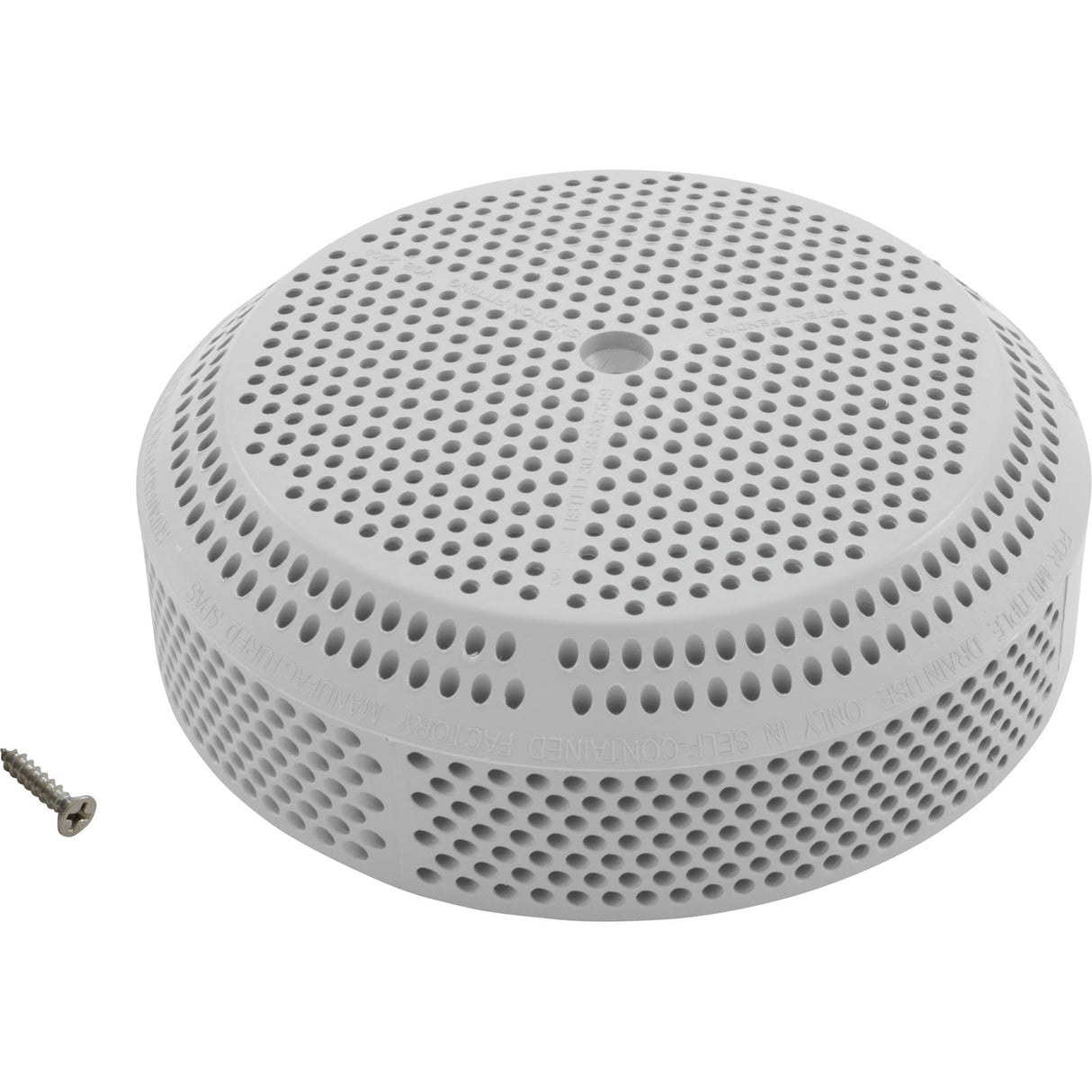 Suction Cover, BWG/GG, 4-7/8", 179/256 gpm, White : 30240U-WH