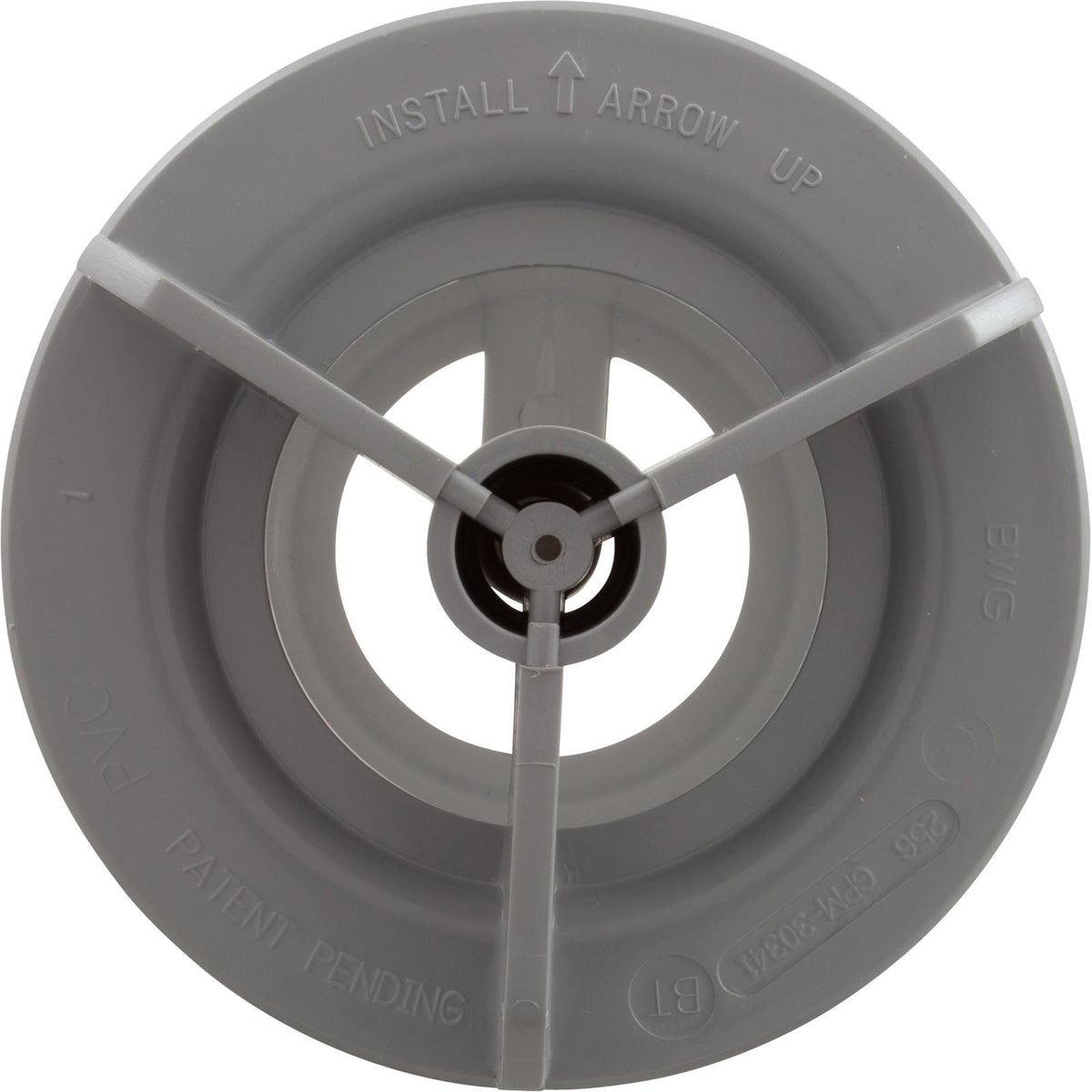 Wall Fitting, BWG/GG Suction Assy, 3-5/8"hs, 2"spg, Gray : 30420-CG - GG/Balboa - 30420-CG - PartsForSpas.com