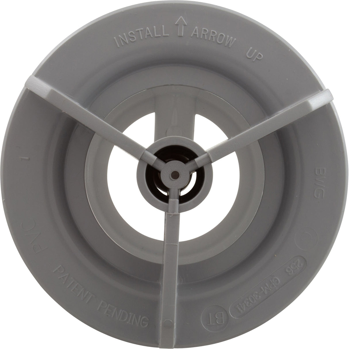 Wall Fitting, BWG/GG Suction Assy, 3-5/8"hs, 2"spg, Gray : 30420-CG