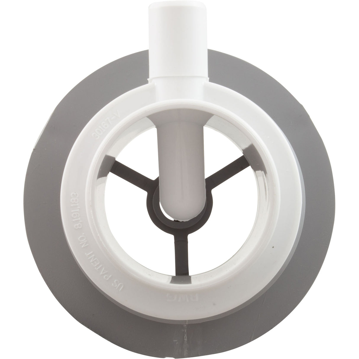 Wall Fitting, BWG/GG Suction Assy, 3-5/8"hs, 2"spg, Gray : 30420-CG