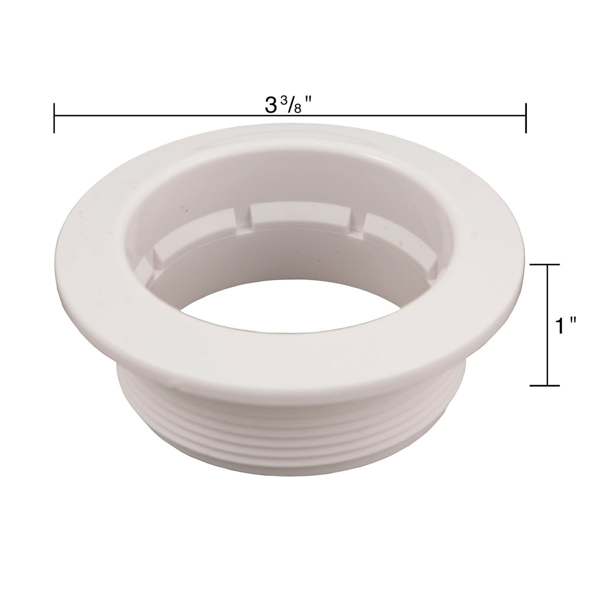 Wall Fitting, BWG/HAI Caged Freedom, 2-5/8"hs, White : 30-5843SBPLWHT