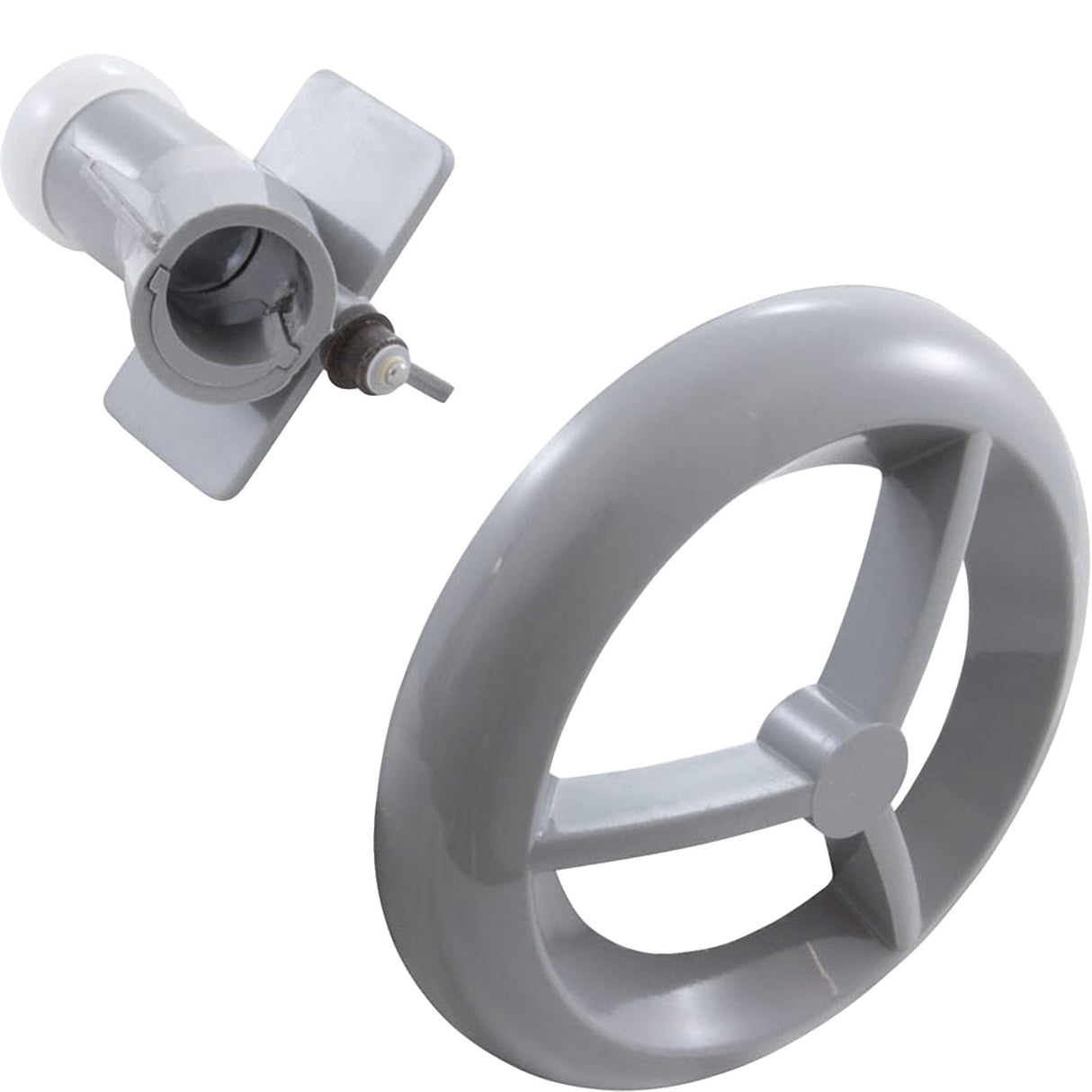 Jet Intl, BWG/HAI Microssage, 3-9/16"fd, Roto, Smth, Gry : 16-5230GRY