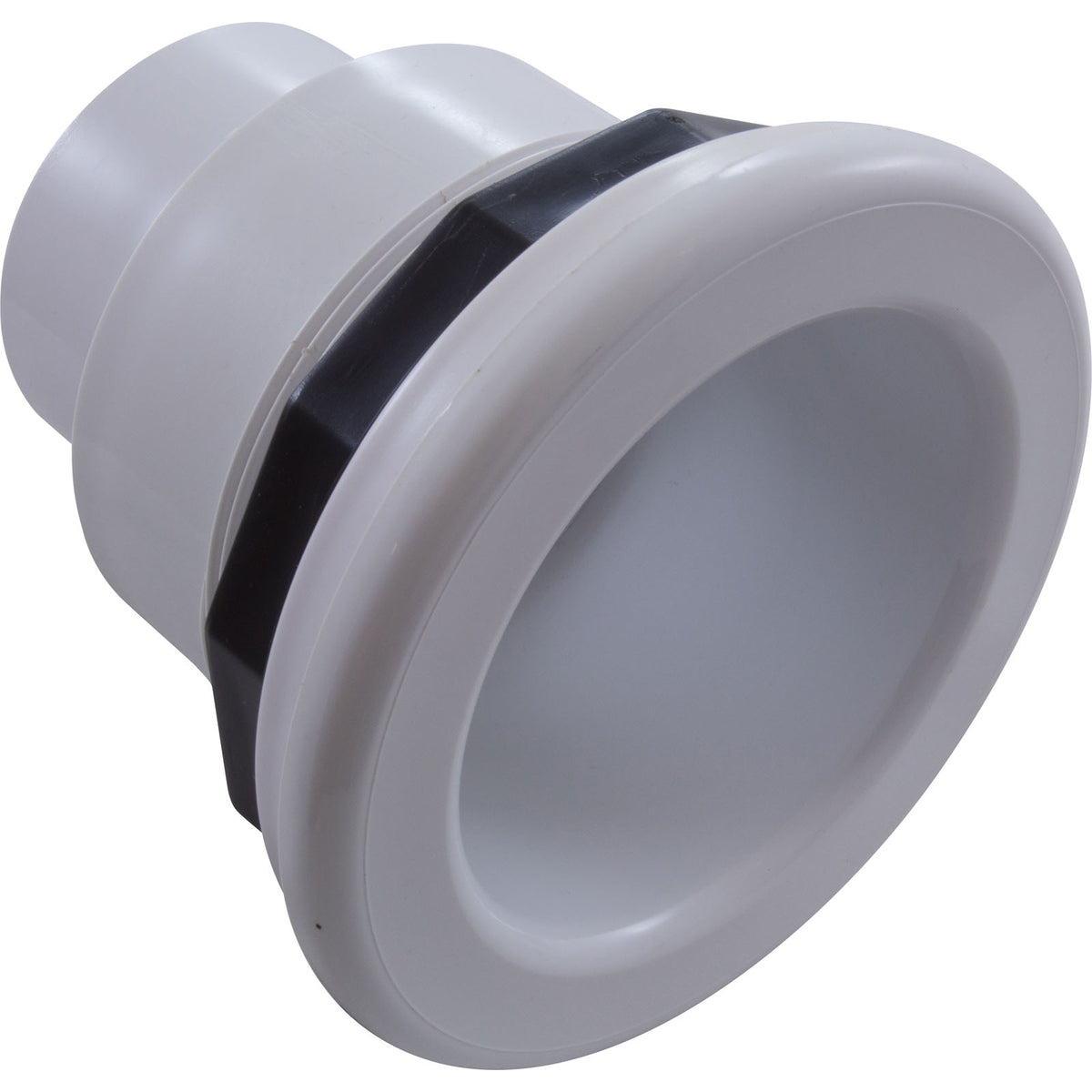 Wall Fitting, BWG/HAI Whirlpool, 3-5/16"hs, w/Nut, White : 56-5724LR WHT