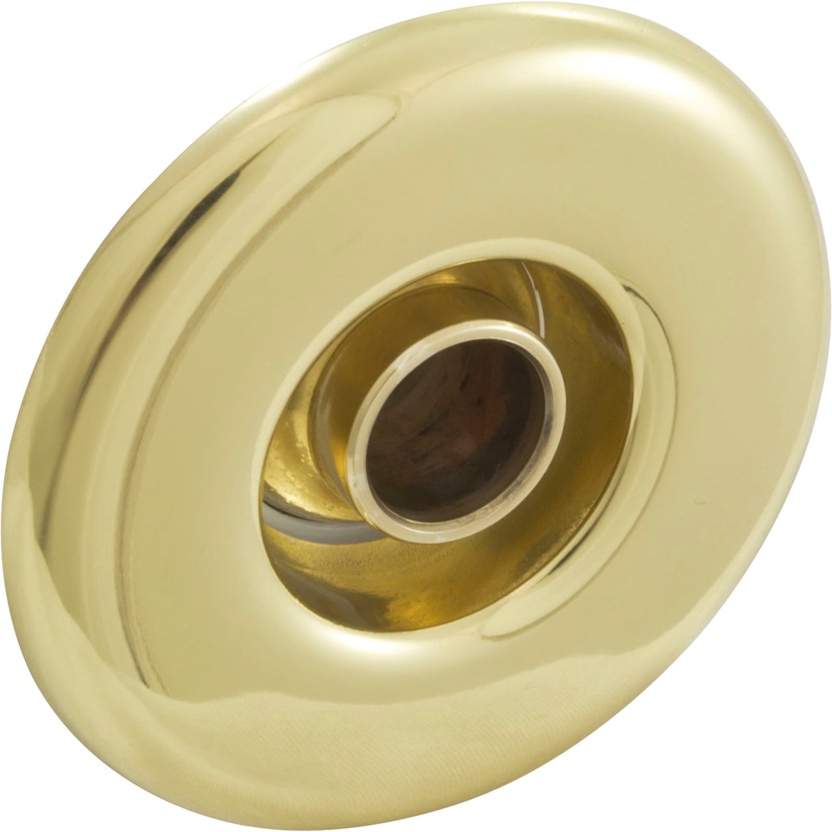 Escutcheon, BWG/HAI Slimline, Smth, w/Dir Eyeball, Brass : 10-3955M PB