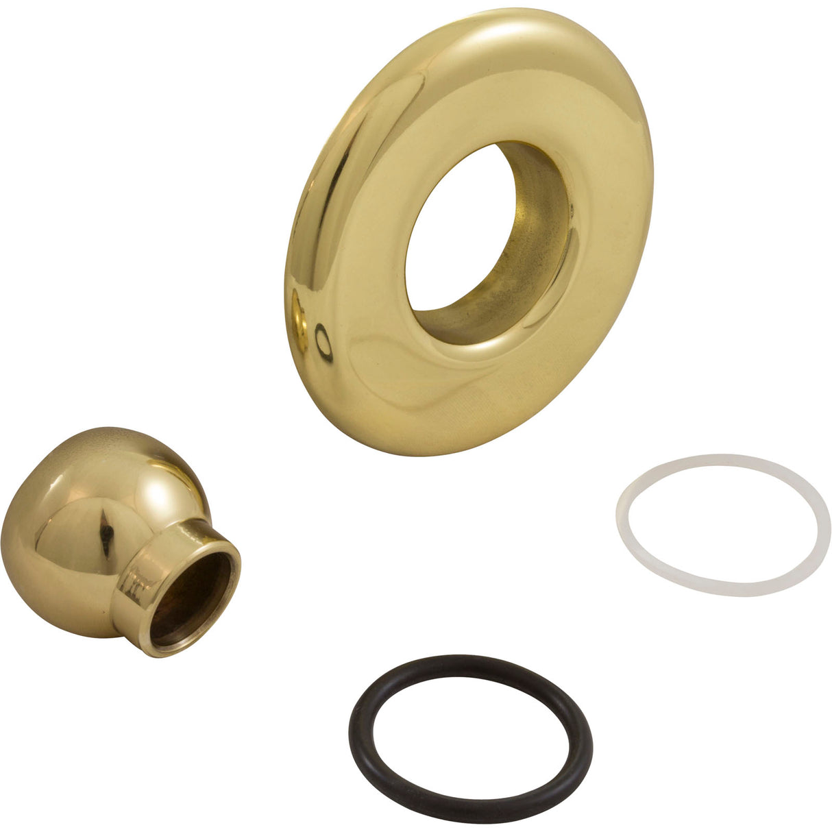 Escutcheon, BWG/HAI Slimline, Smth, w/Dir Eyeball, Brass : 10-3955M PB