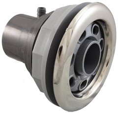 Jet Complete, CMP Power Jet, 5"fd, a3/8"b, w2"spg, SS/Silver : 23552-062-800 - Custom Molded Products - 23552-062-800 - PartsForSpas.com