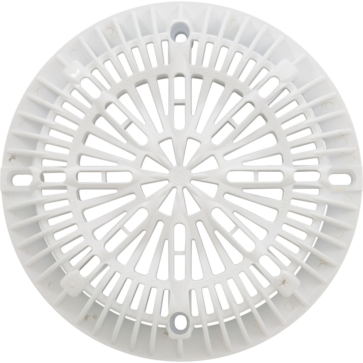 Main Drain Cover, CMP Galaxy, 8", White, w/ Screw Kit : 25507-100-000