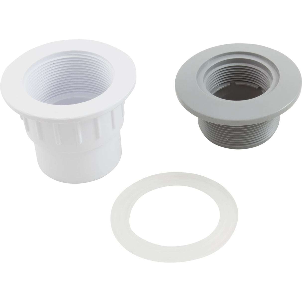 Wall Fitting, CMP FiberGlass, with Gasket, 1-1/2" Slip, Gray : 25523-501-100