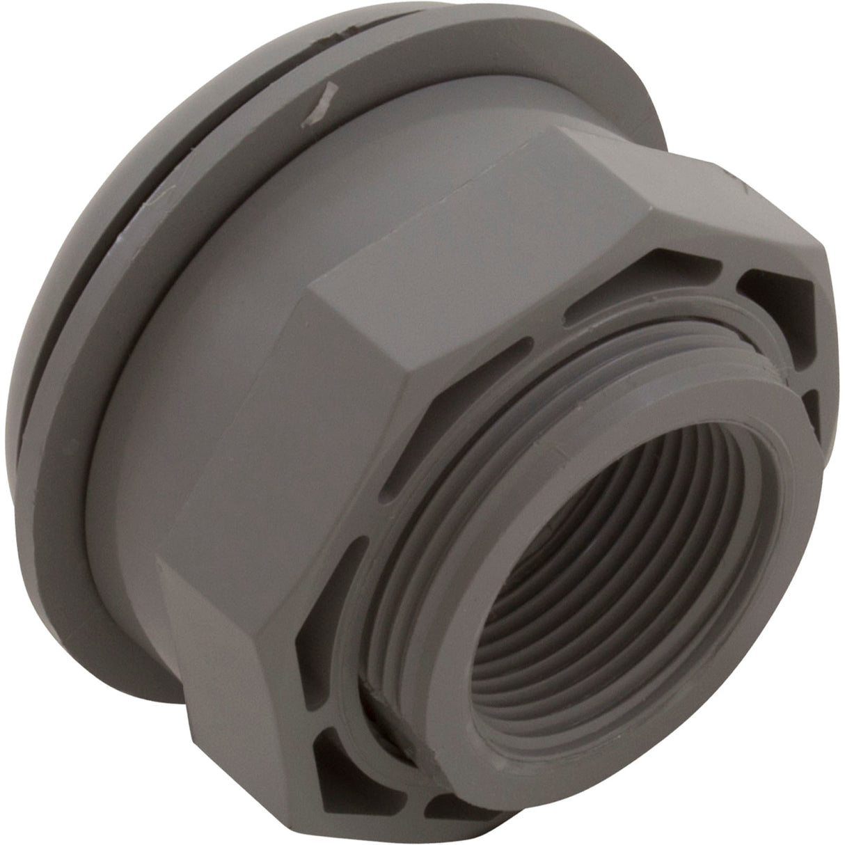 Wall Return Fitting, CMP, 1-1/2" x 1-1/2" Vinyl, Gray : 25522-001-000