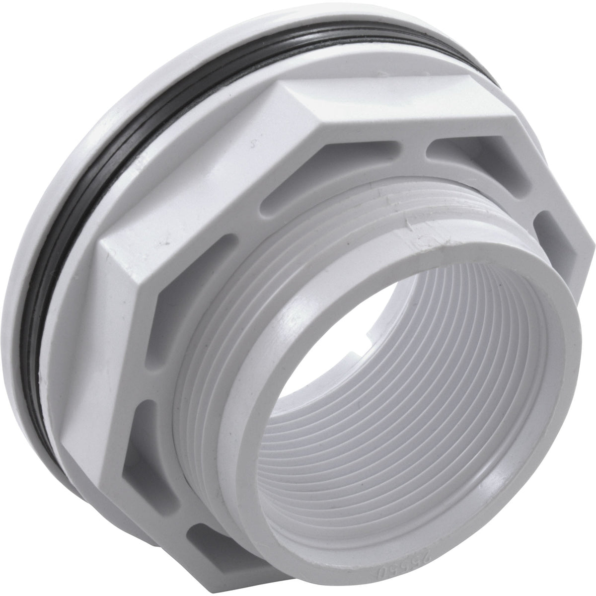 Wall Fitting, CMP, 2-3/8"hs, 1-1/2"fpt, 3-1/2"fd, w/Nut, Wht : 25550-000-000